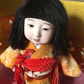 Amazon | 市松人形 東光 10号 人毛 正絹着物 | 市松人形・わらべ人形
