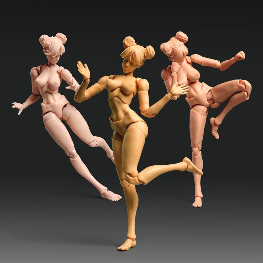 Amazon.co.jp: Romankey 1/12スケール 女性アクションフィギュア