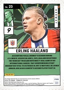Amazon.com: 2024-25 DONRUSS NET MARVELS #23 ERLING HAALAND NORWAY