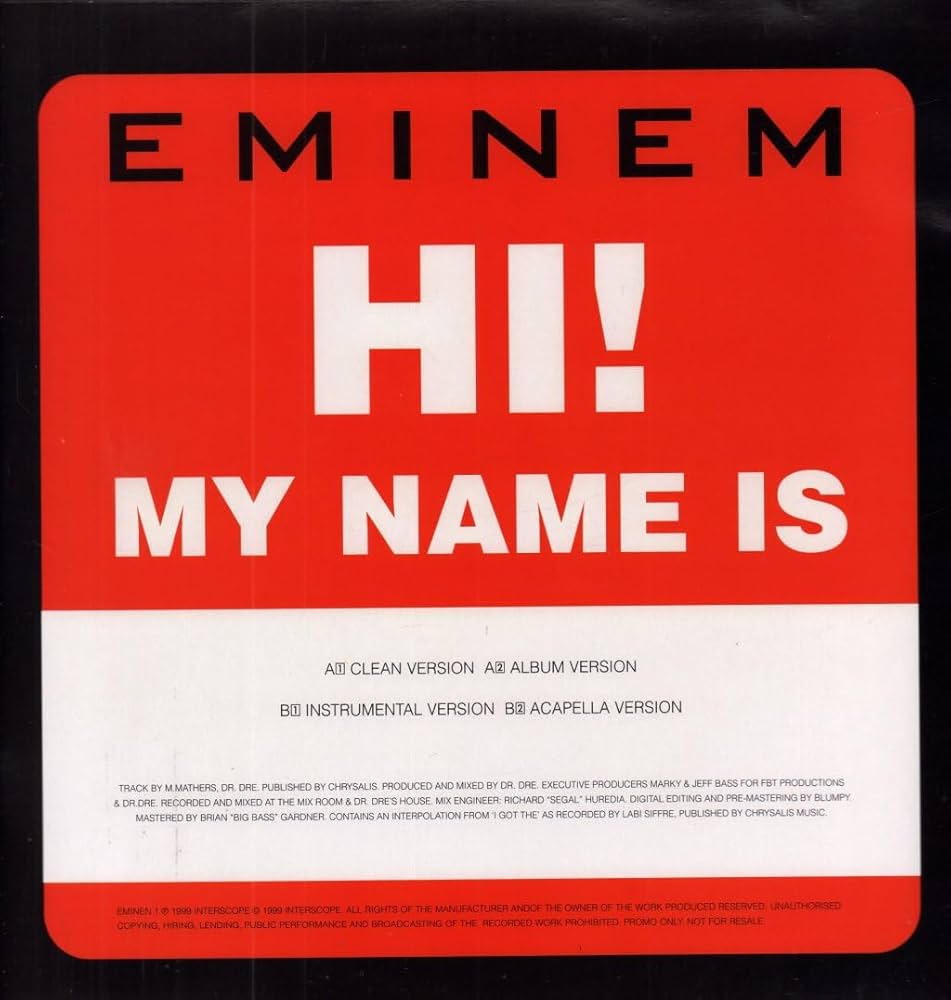 Amazon.co.jp: My Name Is [12 inch Analog]: ミュージック