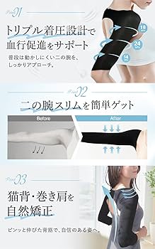 Amazon.co.jp: [ スリムフェザー ] Slim Feather 着圧 二の腕