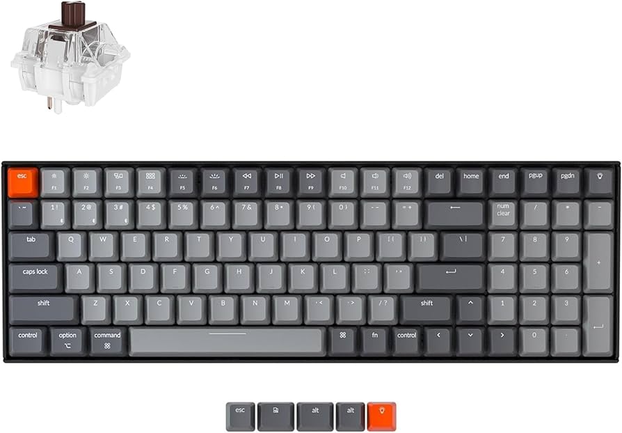 Amazon.com: Keychron K4 96% Layout 100 Keys Wireless Bluetooth 5.1