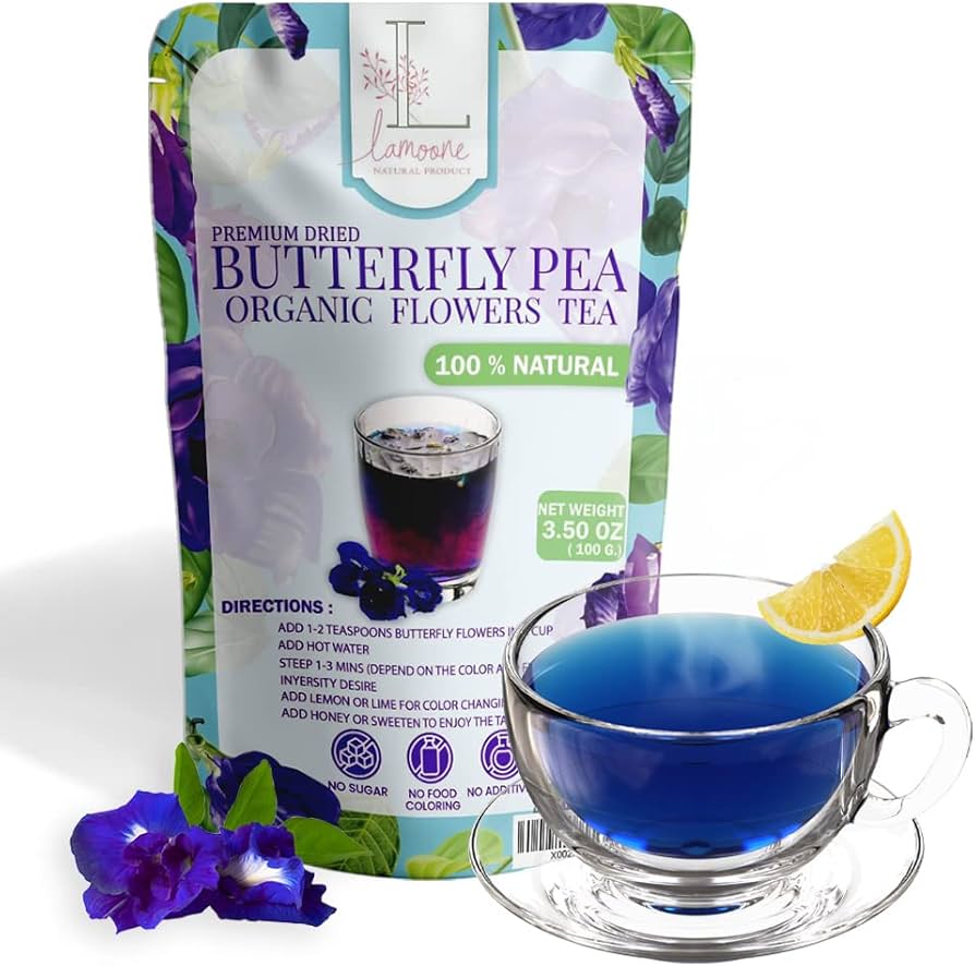 Amazon.com : BIG VALUE PACK Blue Tea - Lamoone Premium Organic
