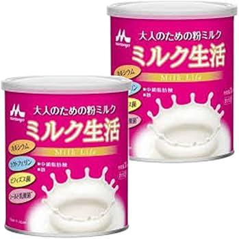 Amazon.co.jp: 森永乳業 大人のための粉ミルク ミルク生活 300g × 2缶