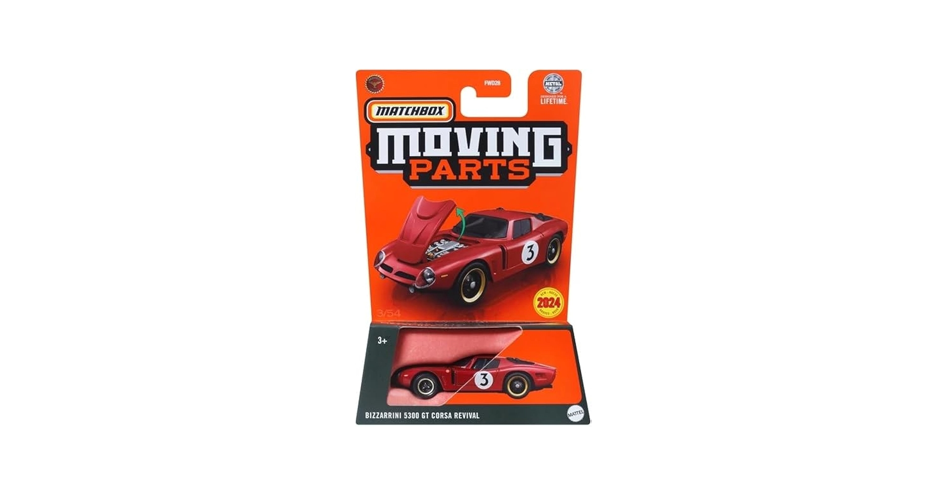 Amazon.com: Matchbox Moving Parts Bizzarrini 5300 GT Corsa Revival