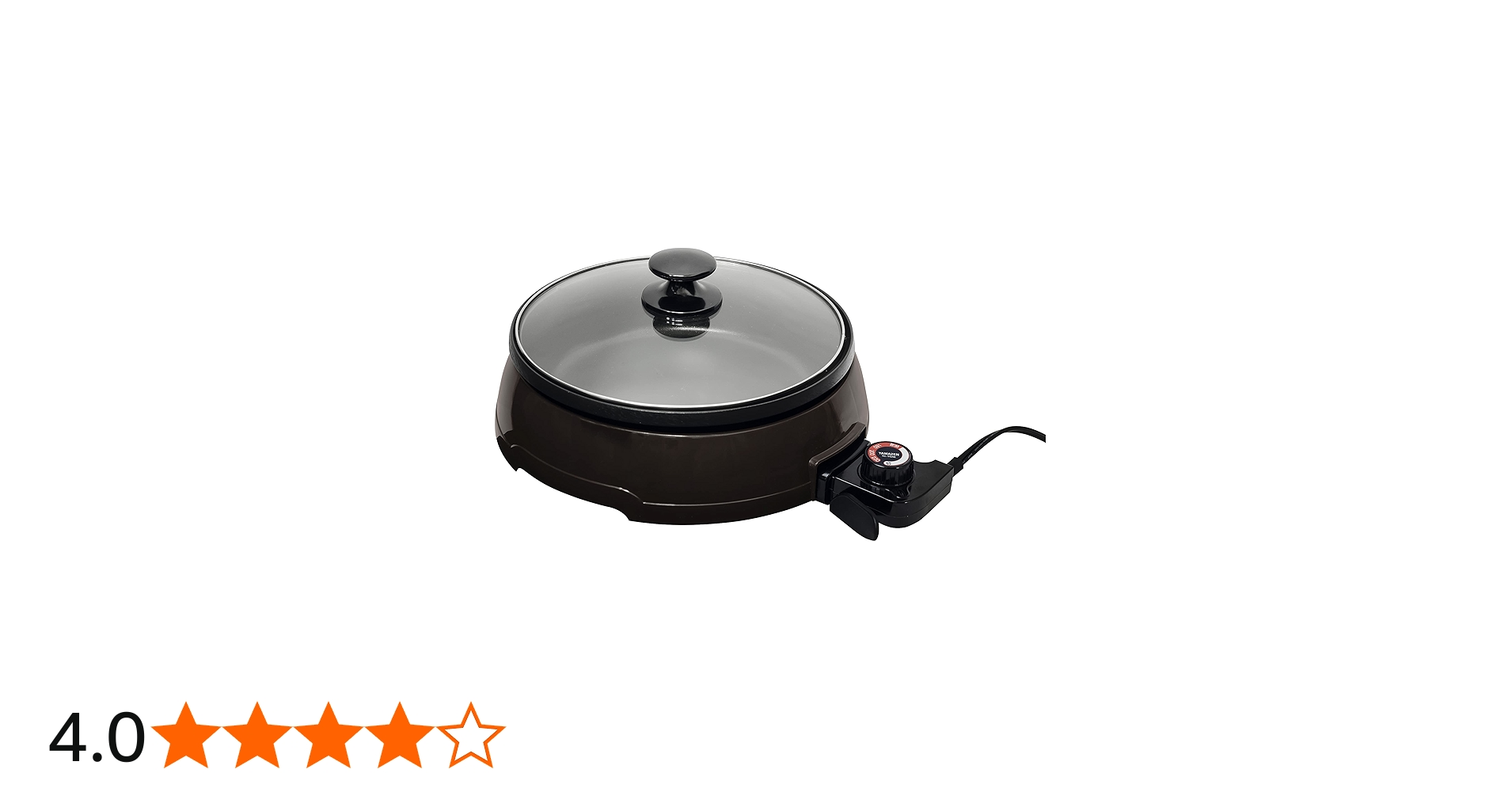 Amazon | [山善] 電気 グリル鍋 1200W ハイパワー 容量2L (直径23×深さ