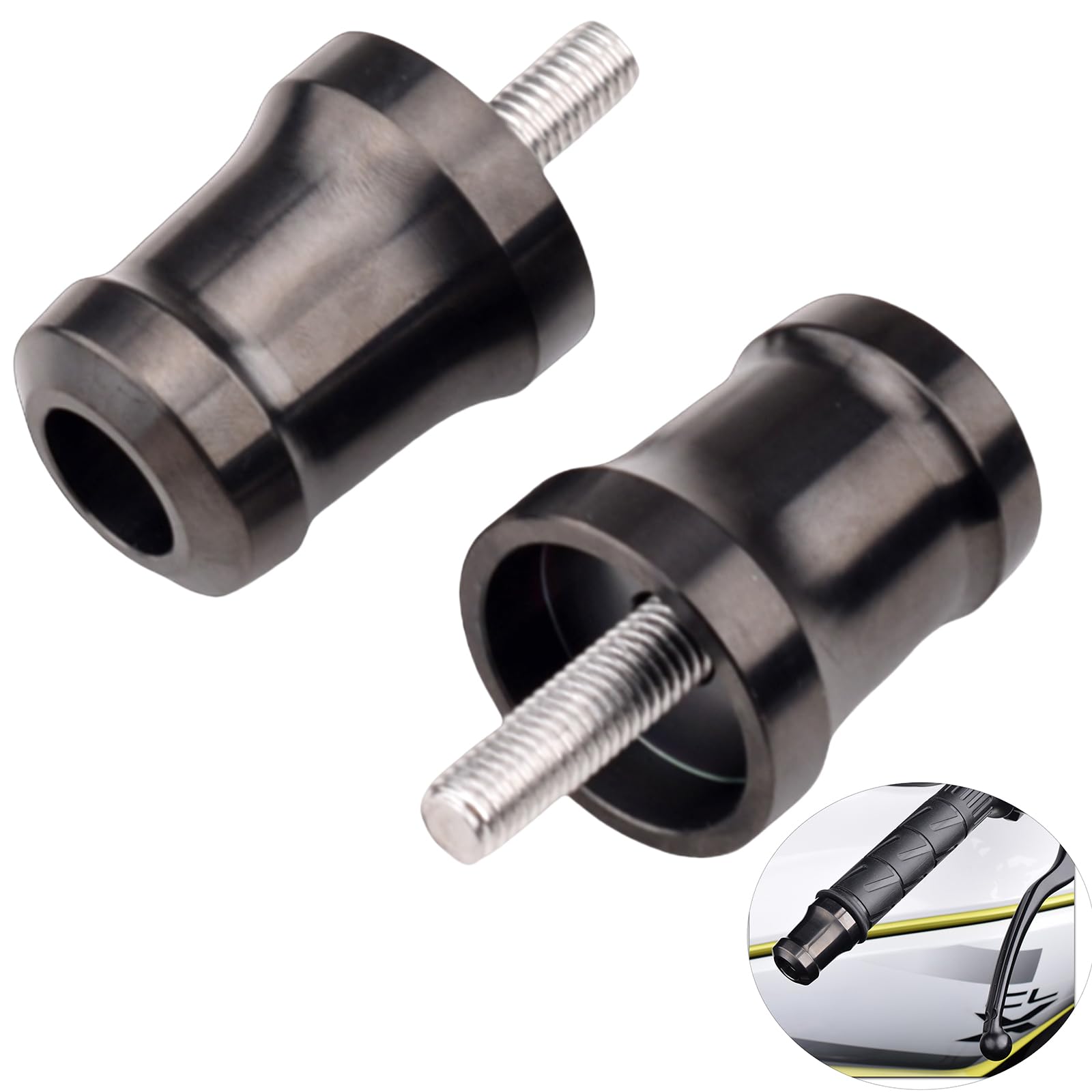 Amazon | HRuizq バイクアクセサリー ハンドルバーエンド 超重量