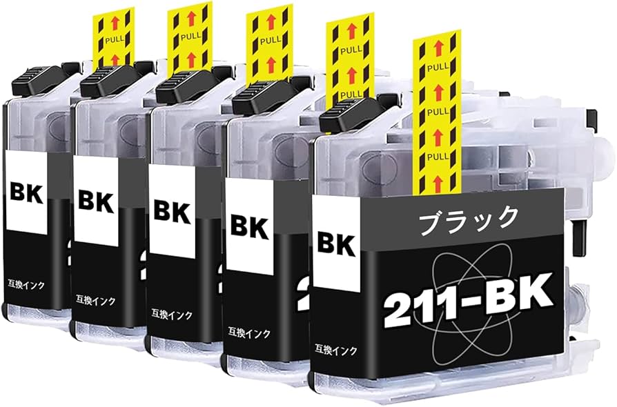 Amazon.co.jp: ブラザー(Brother)用互換インクカートリッジLC211 B-211
