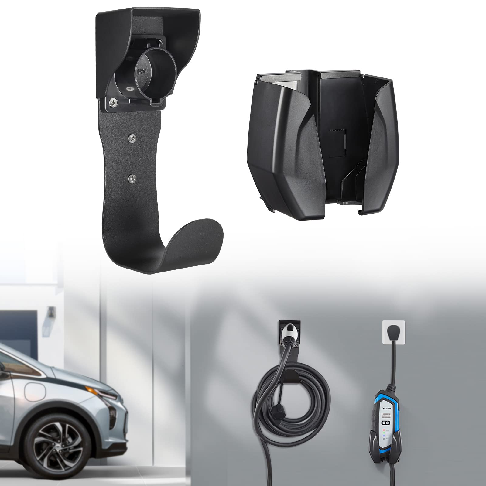 Amazon | BougeRV EV充電器 ケーブルホルダー evコードホルダー EV充電