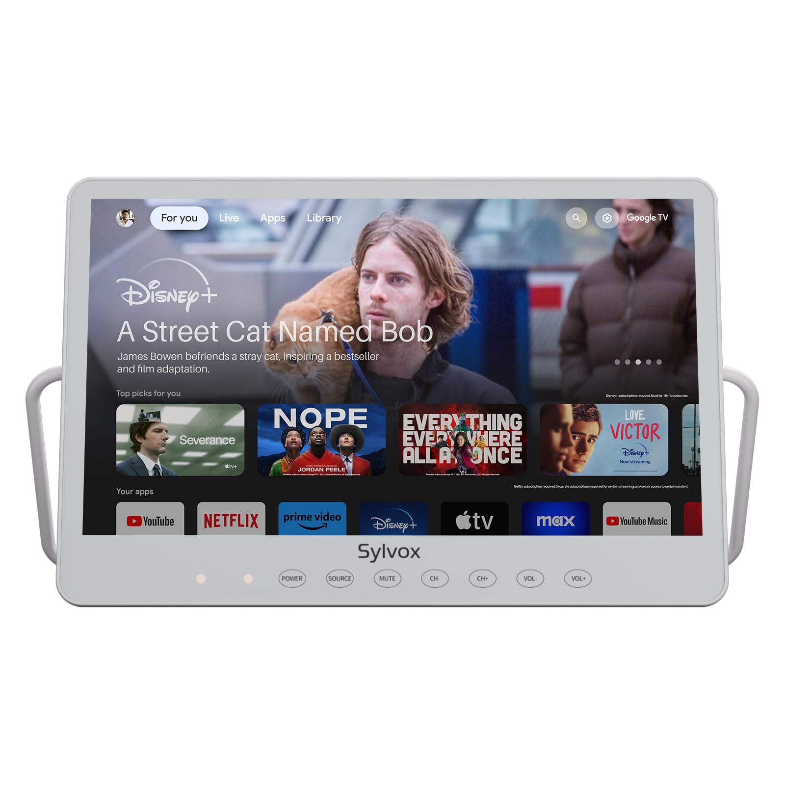 Amazon.com: SYLVOX Portable TV, 15.6'' Google TV, IP66 Waterproof