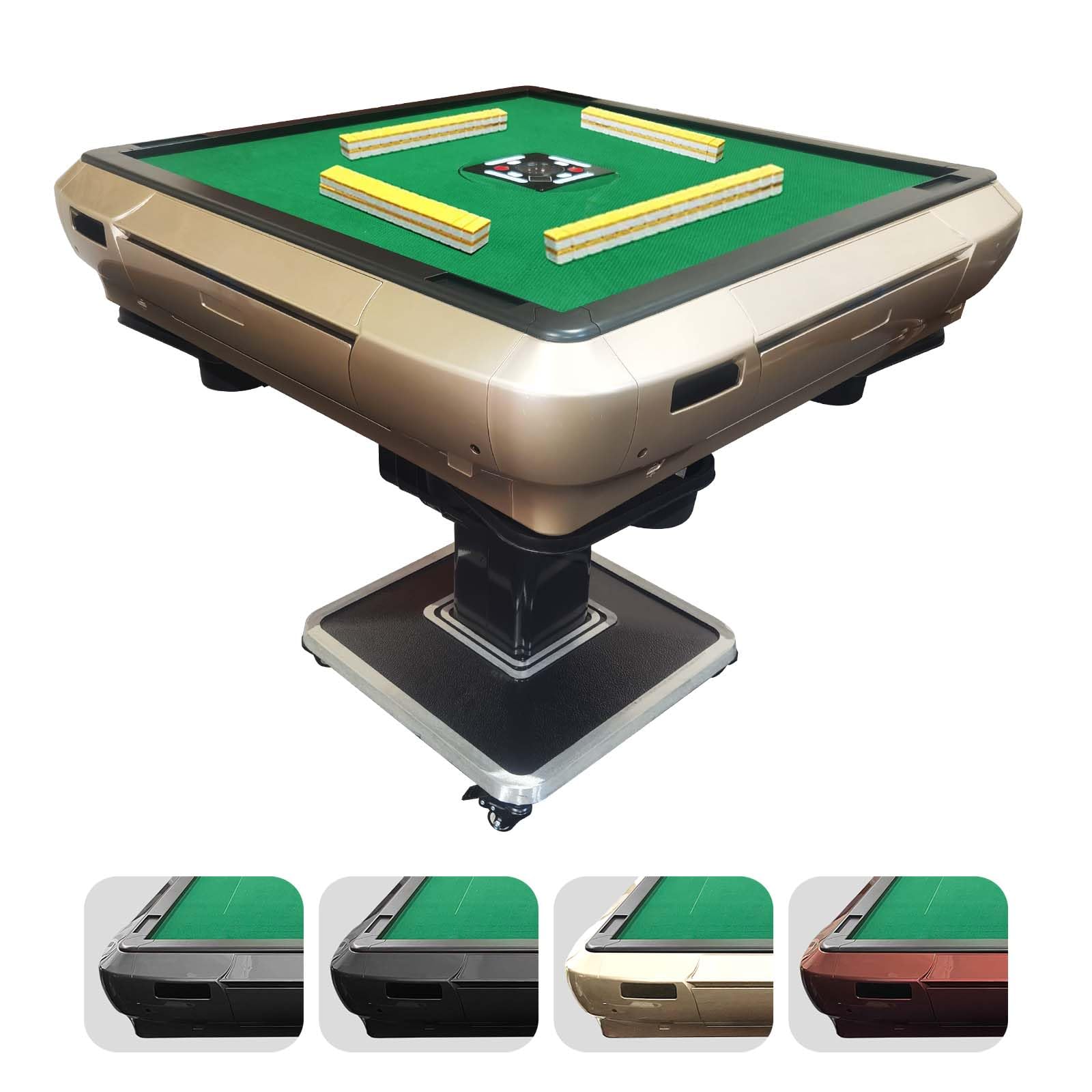 全自動麻雀卓 座卓 ハーフレッグ 麻雀卓 28mm ゴールド 2141 全自動