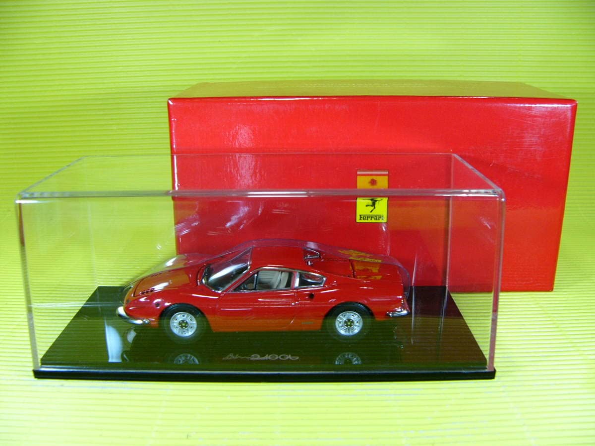 Amazon | 京商 1/43 フェラーリ Dino 246 GT 内装ベージュ ディーノ 赤