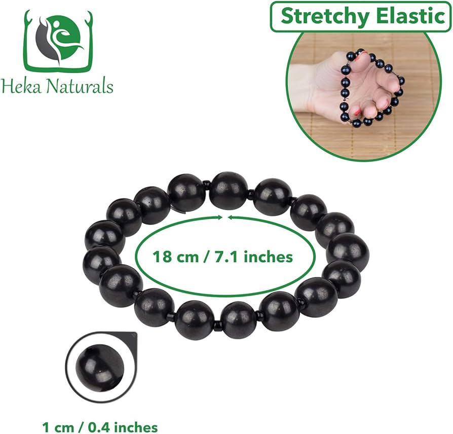Amazon.co.jp: Heka Naturals シュンガイトブレスレット- 保証された