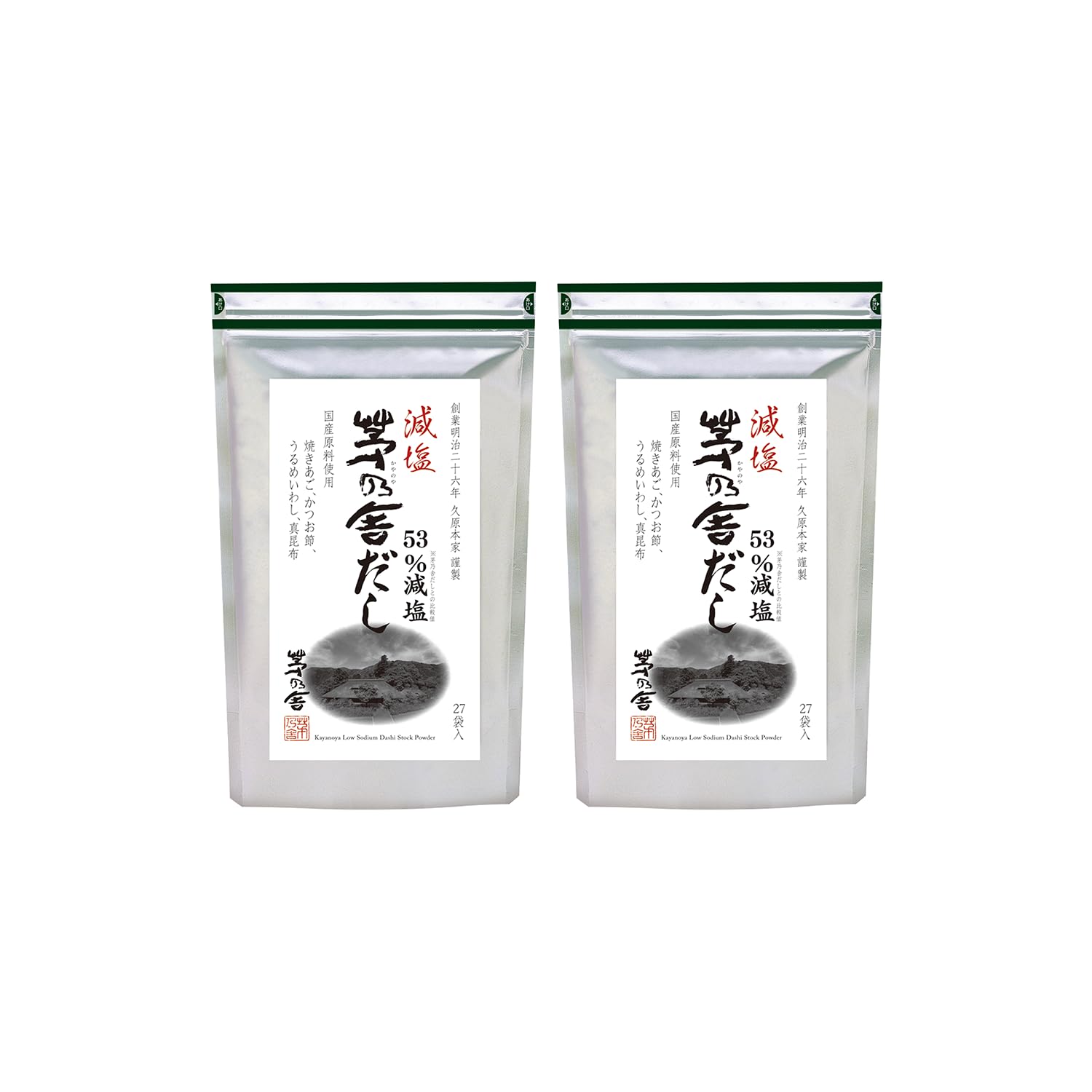 Amazon.co.jp: 久原本家 減塩 茅乃舎だし 8g×27袋入 【2個パック