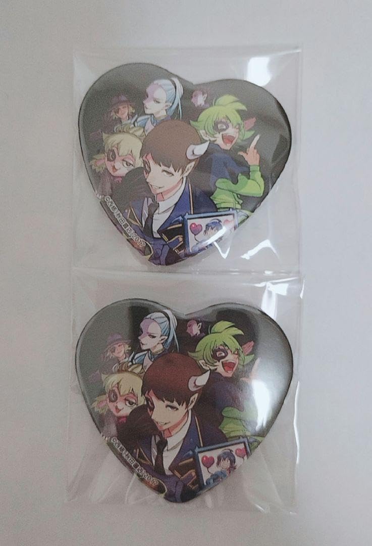 Amazon.co.jp: 魔入間 C100 限定ハート缶バッジ 教師陣 : おもちゃ