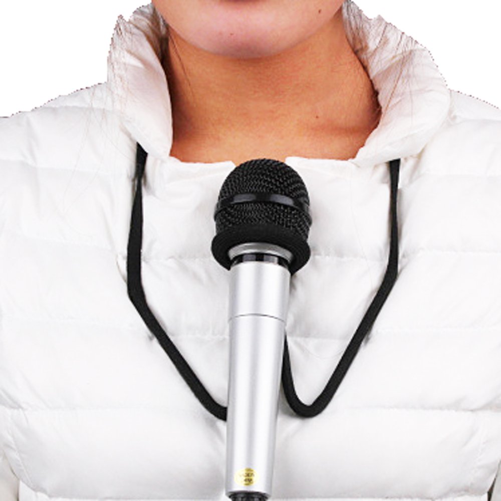 Amazon | 【 手が自由になる 】 (HIROMARUjp) 首掛け マイク スタンド