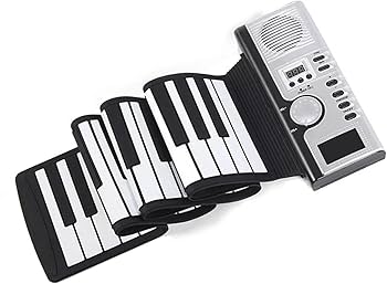 Amazon | 内蔵スピーカーロールアップフレキシブルピアノ 61 キー