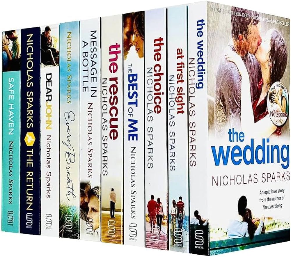 Nicholas Sparks 10 Books Collection Set (The Wedding, At First