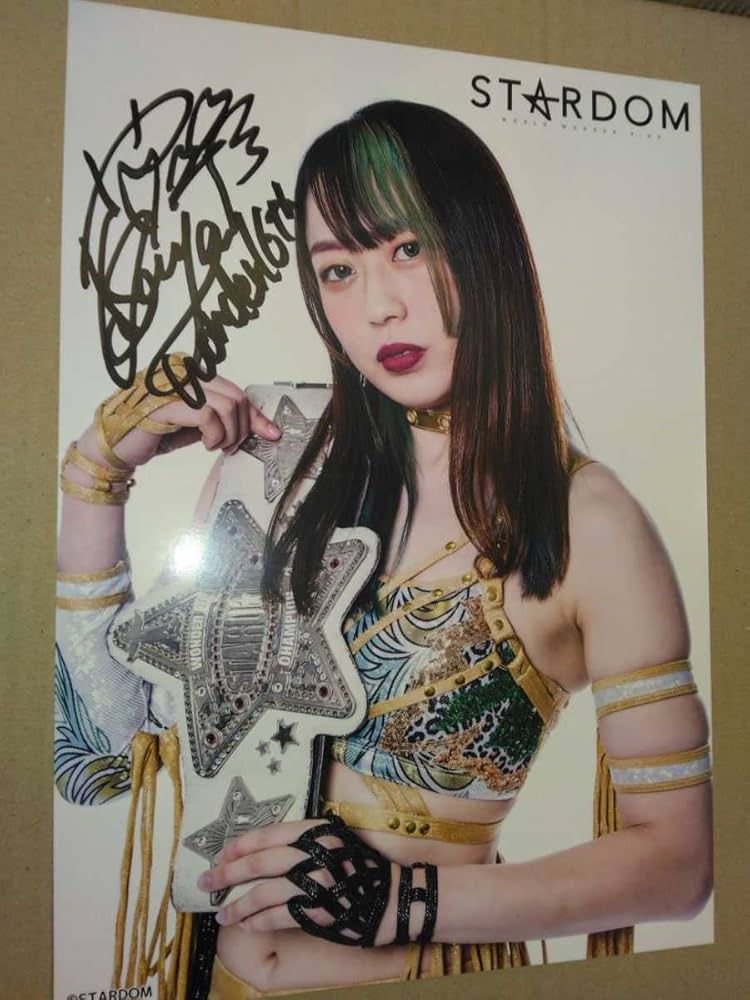 Amazon.co.jp: 女子プロレススターダム 上谷沙弥 直筆サイン入りポート