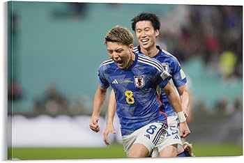 Amazon.co.jp: 堂安律 サッカー日本代表 ポスター（8） キャンバス