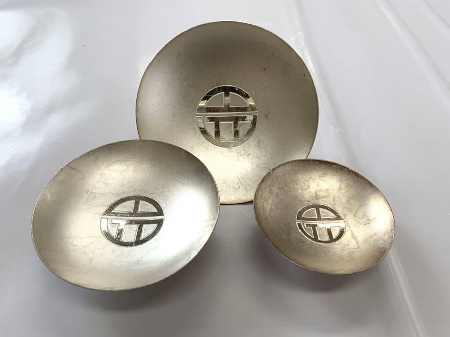 ⑫ 純銀杯 銀杯3個セット 215g 盃 骨董品 工芸品 ⑫ 純銀杯 銀杯3個