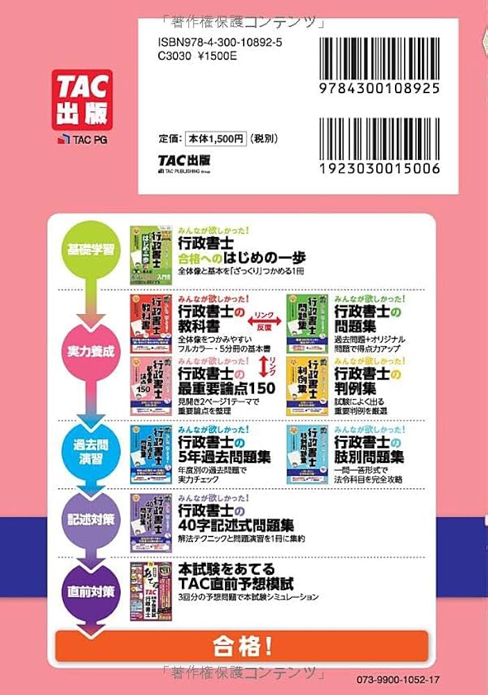 みんなが欲しかった! 行政書士の最重要論点150 2024年度 [試験によく