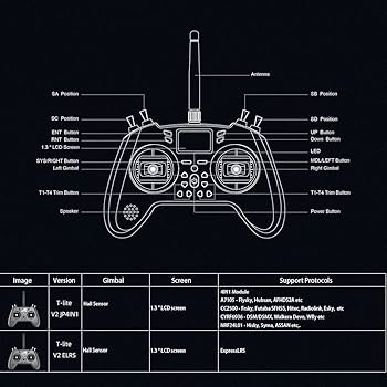 Amazon | JUMPER T-LITE V2 2.4Gプロポ送信機 マルチプロトコル 技適