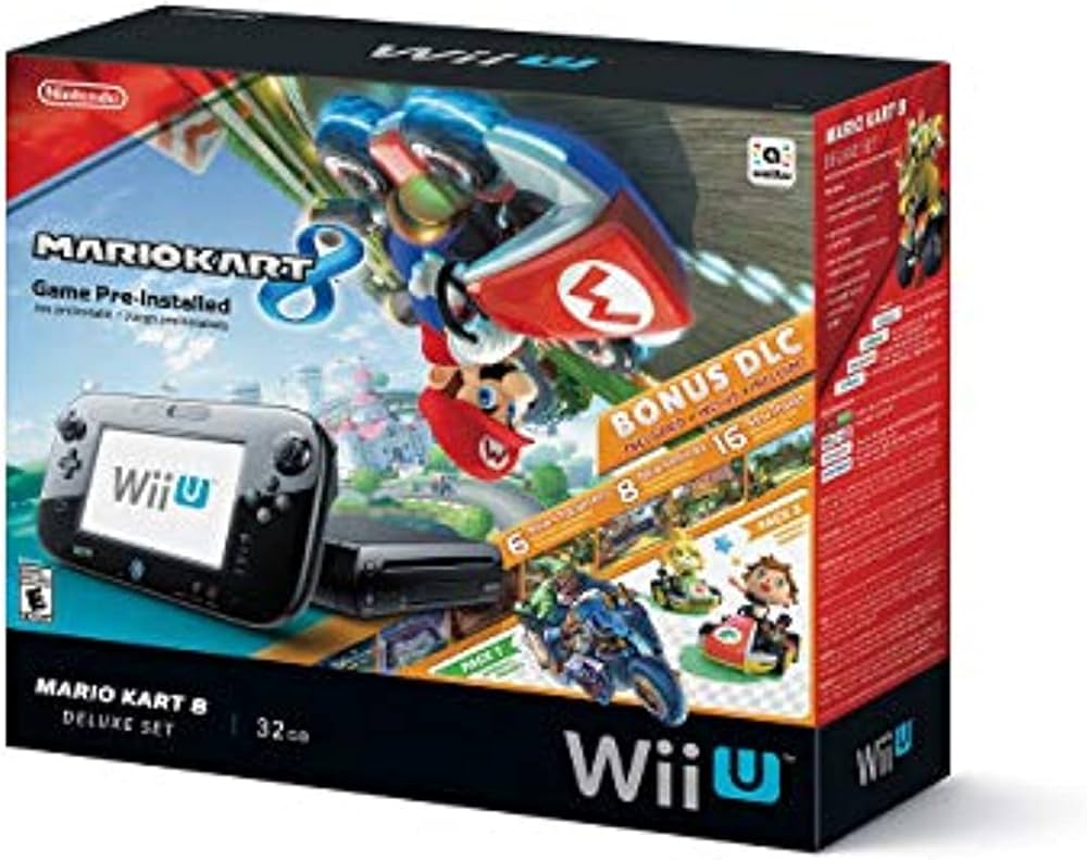 Amazon.com: Nintendo Wii U Mario Kart 8 Deluxe Bundle 32gb black