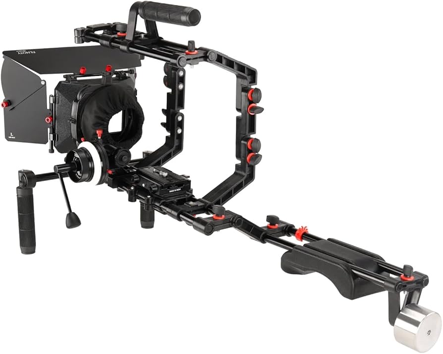Amazon.com : Filmcity Shoulder Rig Kit w Matte Box & Follow Focus