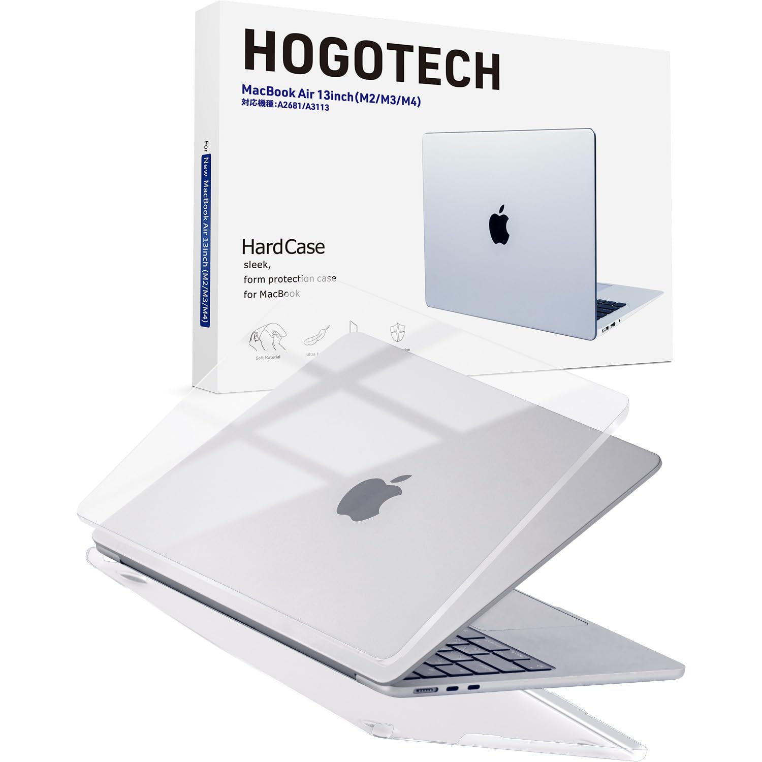 Amazon.co.jp: HOGOTECH ケース【MacBook Air 13インチ 対応 M4 M3 M2