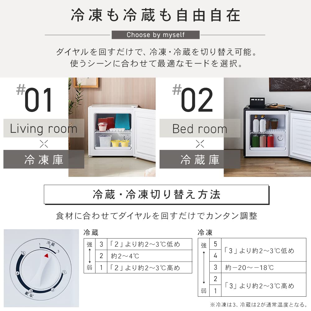 Amazon | アイリスプラザ 冷凍庫 31L ホワイト 幅47cm PF-A31FD-W 直冷