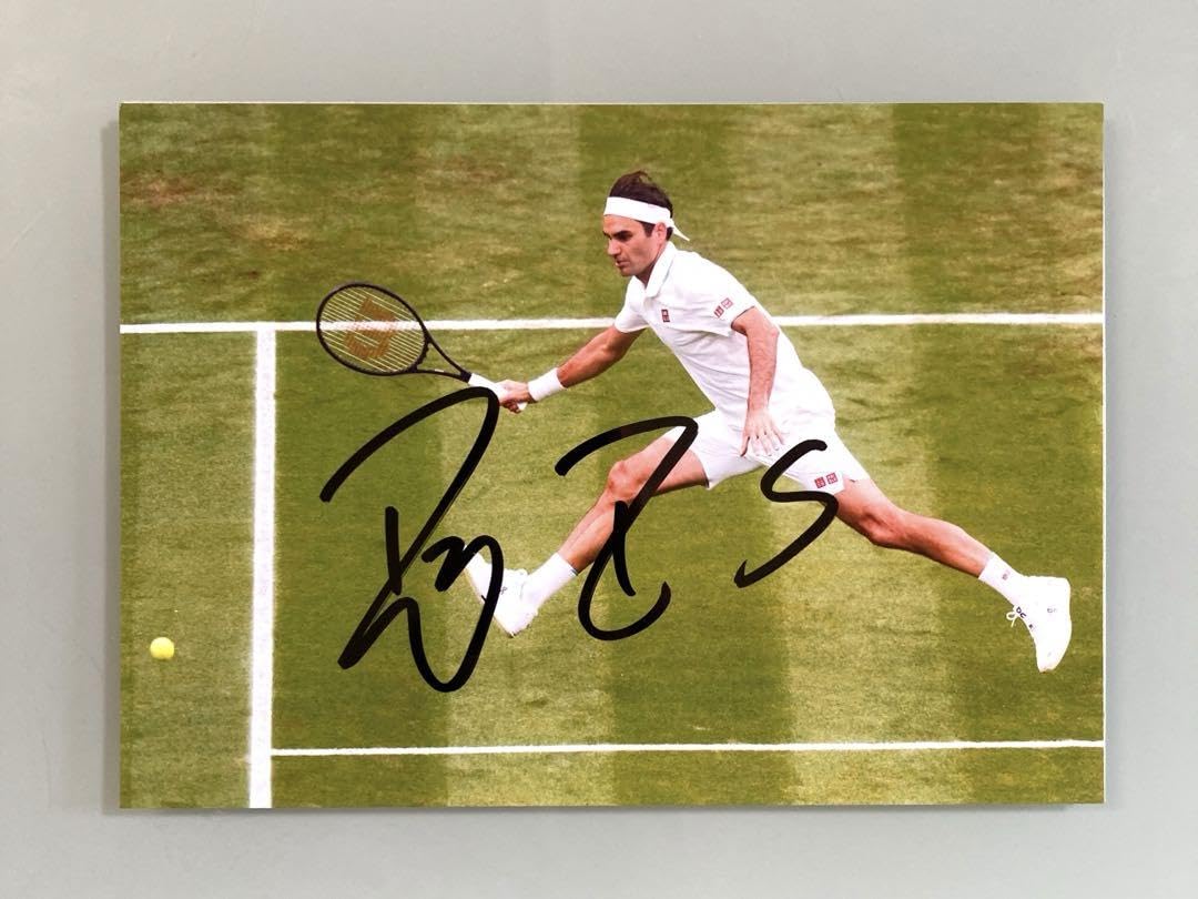 Amazon.co.jp: …ロジャーフェデラー直筆サイン入り2Lサイズ写真