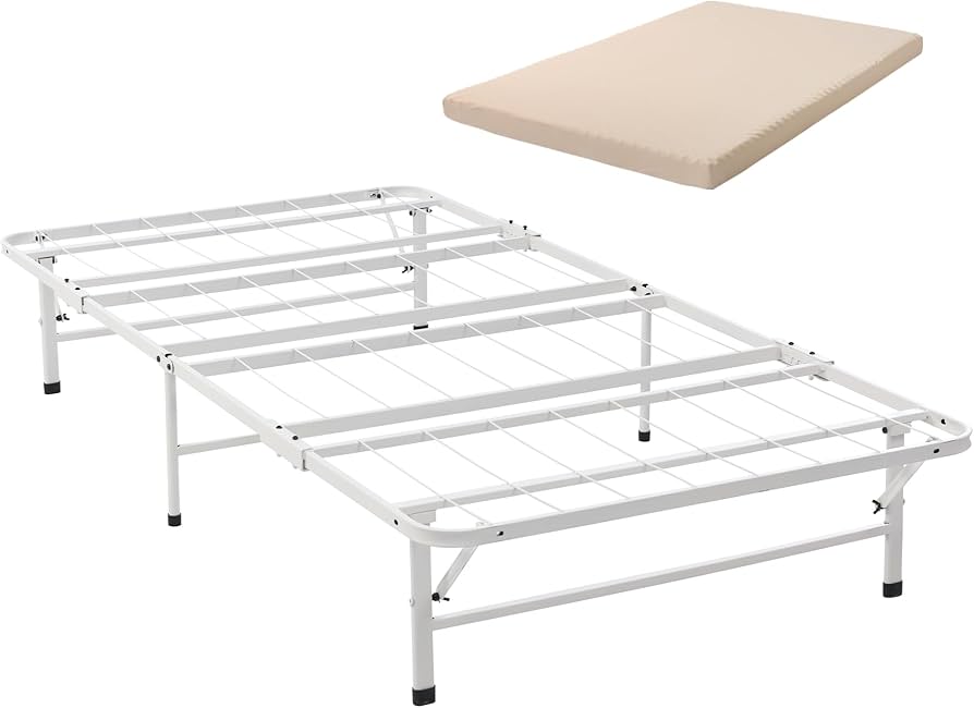 Amazon｜パイプベッド 折りたたみベッド シングル 組立簡単 マットレス