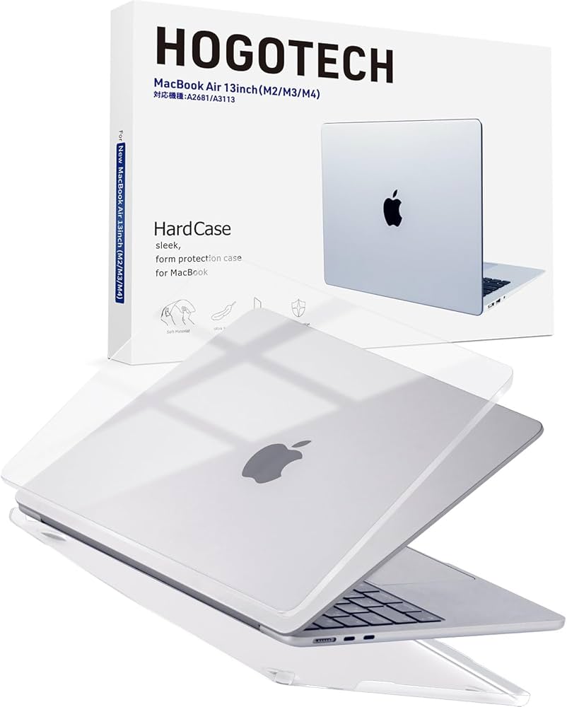 Amazon.co.jp: HOGOTECH ケース【MacBook Air 13インチ 対応 M4 M3 M2
