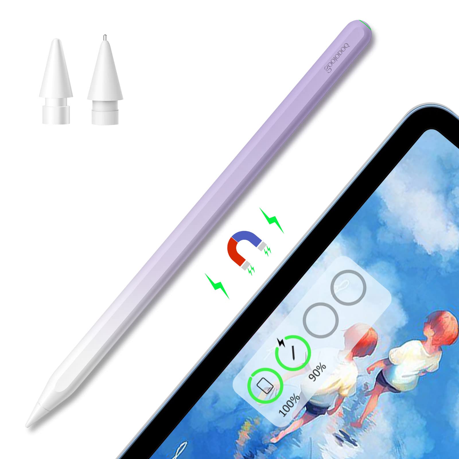 Amazon | スタイラスペン GOOJODOQ 新型 GD13 磁気吸着充電式 iPad