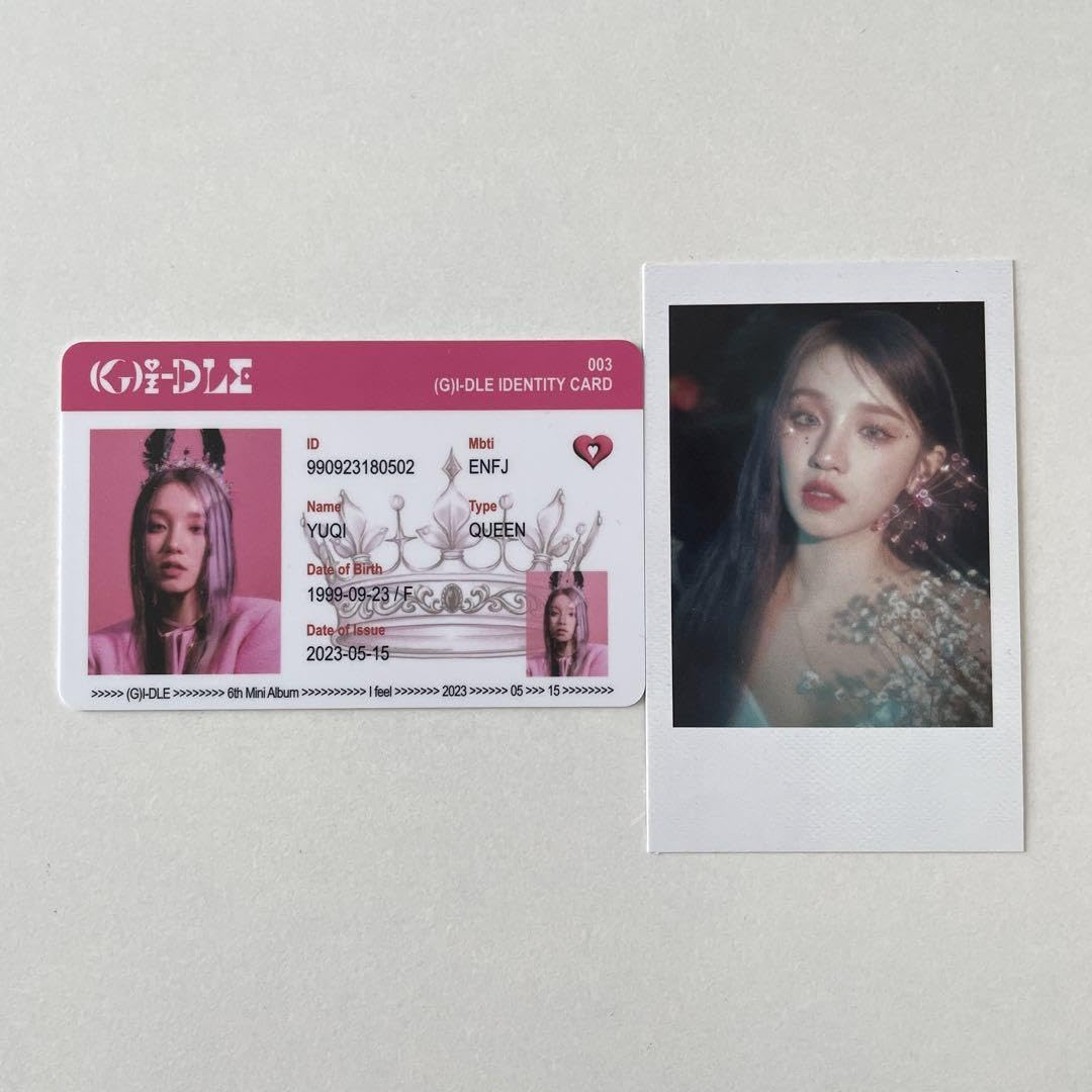 Amazon.co.jp: G I-DLE｜ウギ I FEEL チェキ風トレカ、IDカード : おもちゃ