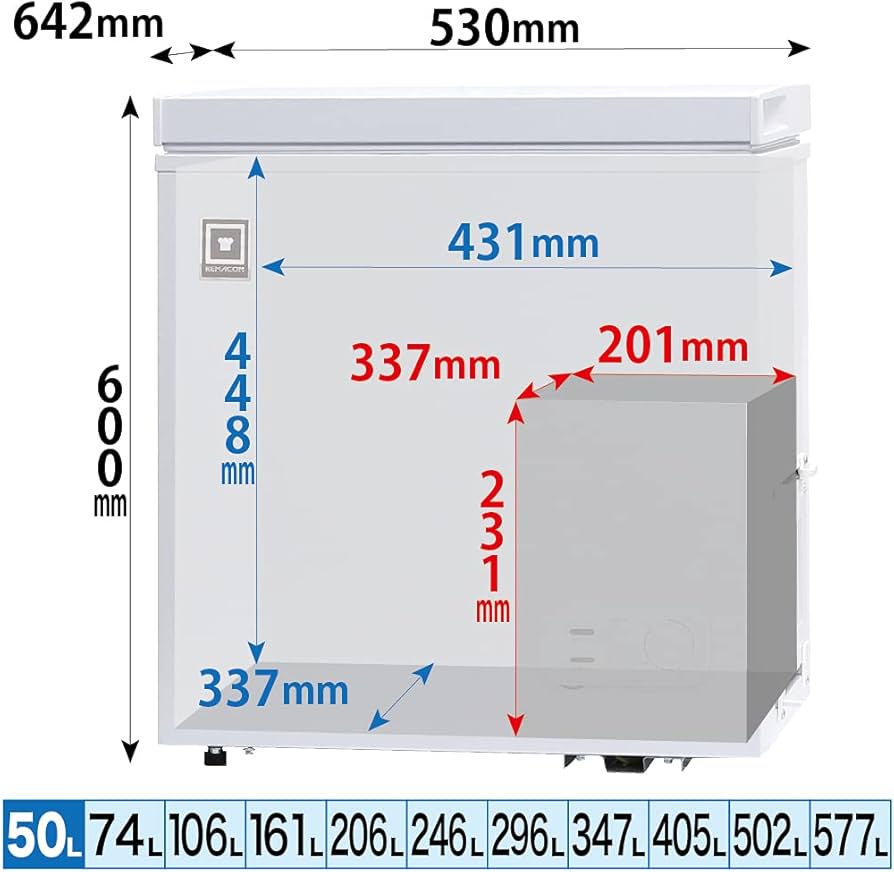 Amazon | レマコム 業務用 冷凍ストッカー フリーズブルシリーズ RCY