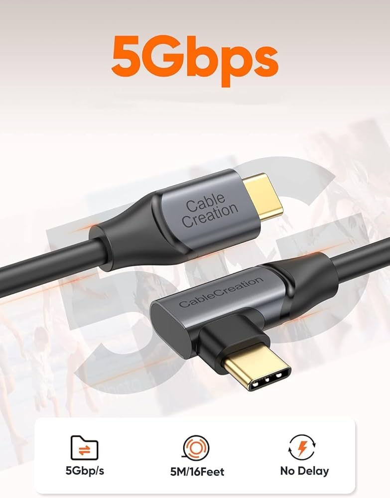 Amazon.co.jp: CableCreation Quest 2 link対応 ケーブル 5M, Oculus