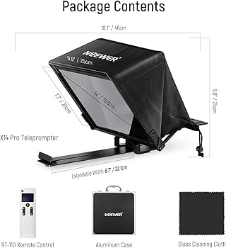 Amazon | NEEWER テレプロンプター X14 PRO RT-110リモートとAPP
