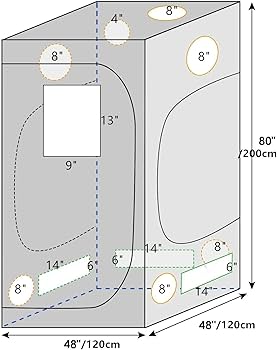 Amazon.co.jp: グロウテント 室内栽培 グロウボックス 120*120*200cm