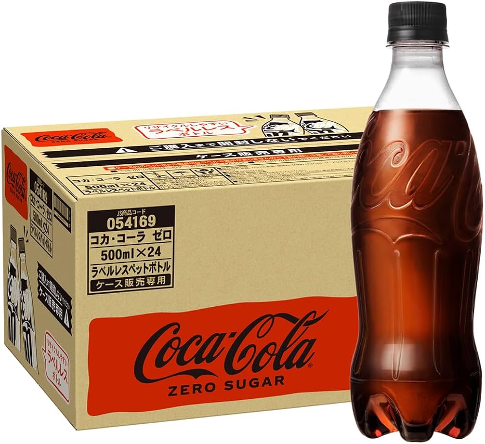 Amazon.co.jp: コカ・コーラゼロ ラベルレス 500mlPET×24本 : 食品