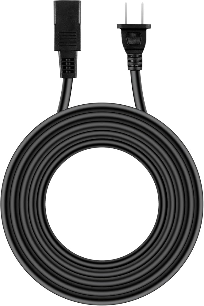 Amazon.com: SKKSource 8ft 2-Prong Square AC Power Cord Cable Lead