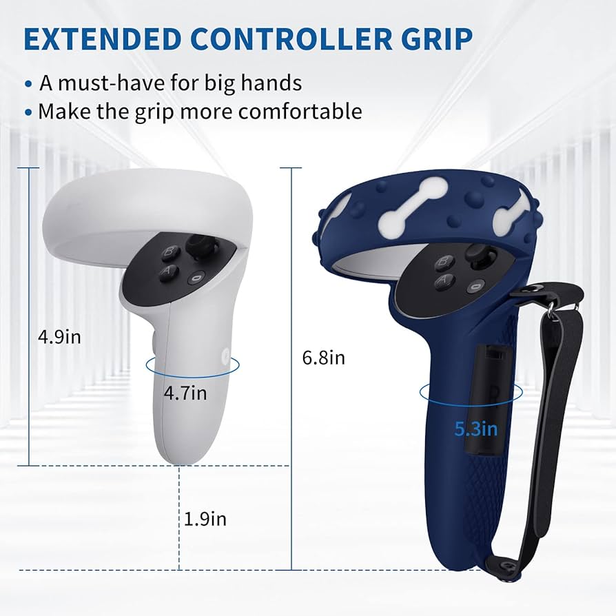 Amazon.com: Controller Grips for Oculus Quest 2, Extended Silicone