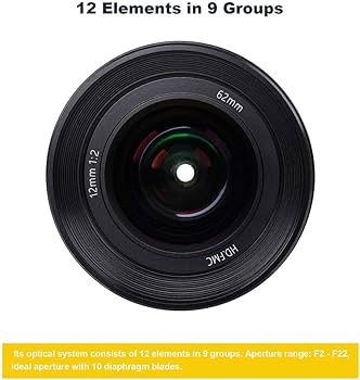 Amazon | PERGEAR 12mm F2 広角マニュアルフォーカス単焦点レンズ APS