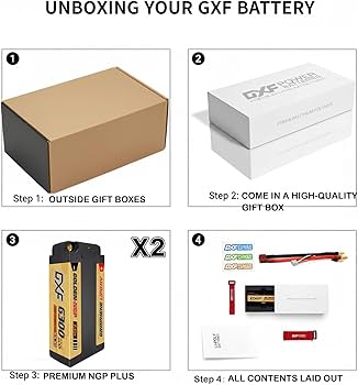 Amazon.co.jp: DXF 2组 ラジコン バッテリー 2S 7.6V 140C 6300mAh HV