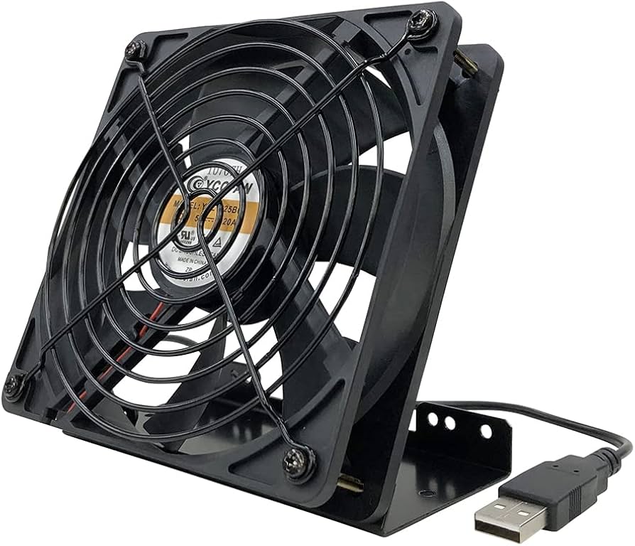 Amazon.co.jp: 長尾製作所 スタンド付USB冷却ファン-120mm 静音 卓上