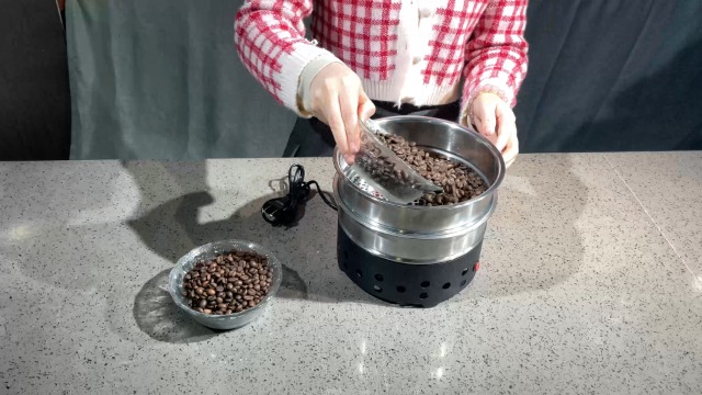 Amazon | Bounabay コーヒー豆クーラー コーヒー焙煎冷却機 二重層