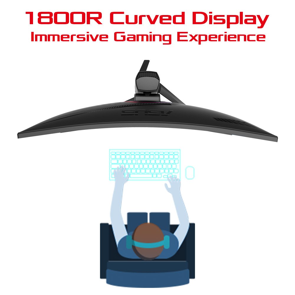 ディスプレイ・モニター本体 ASUS ROG STRIX XG27VQ 144hz Amazon.co