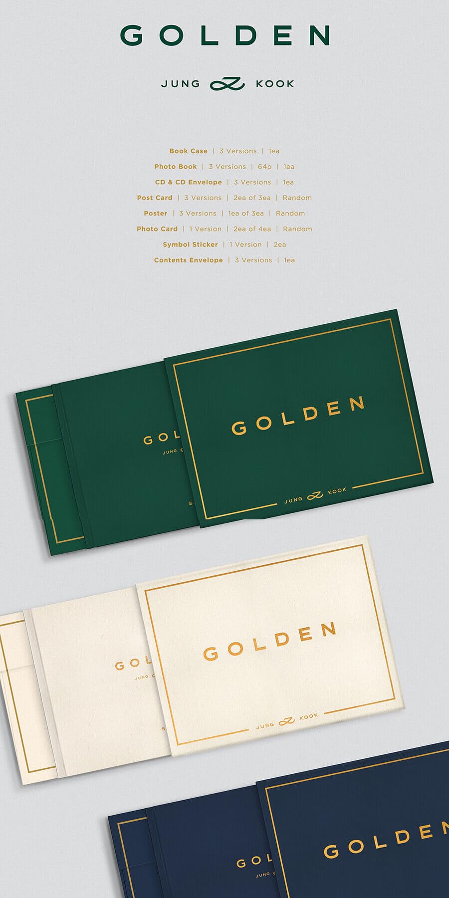 Amazon.com: (WEVERSE POB) JUNGKOOK [GOLDEN] Album (SOLID Ver. +1ea