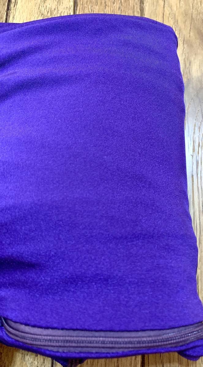 Amazon | Mサイズ紫色ゼンタイ光沢有りフルフェイス全身タイツ肌タイツ